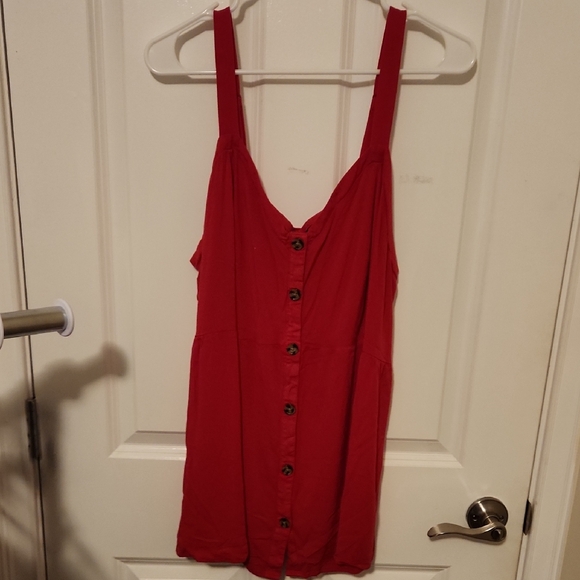 torrid Tops - Torrid 3 Pink Buttoned Tank Top